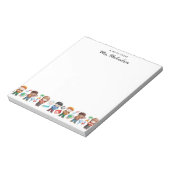 Waterverf Terug naar het Wereldbol van leerkrachte Notitieblok (Linkerzijde)