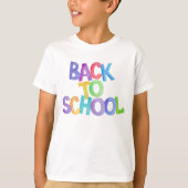 Waterverf Terug naar school T-shirt (Voorkant)