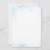 Waterverf Terug naar Uitnodiging om school te open (Achterkant)