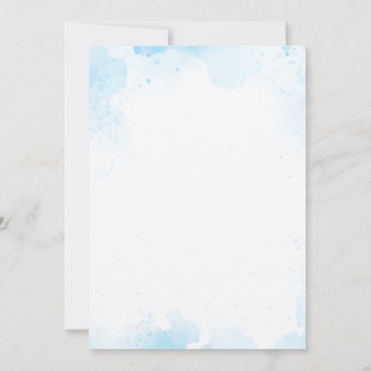 Waterverf Terug naar Uitnodiging om school te open (Achterkant)