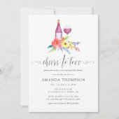 Waterverf - Testen van Vrijgezellenfeest van Flora Kaart (Voorkant)