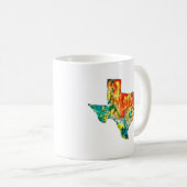 Waterverf Texas Coffee Mok (Voorkant rechts)