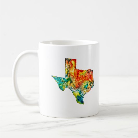 Waterverf Texas Coffee Mok (Links)