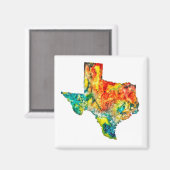 Waterverf Texas Custom Magnet (Voorkant / Achterkant)