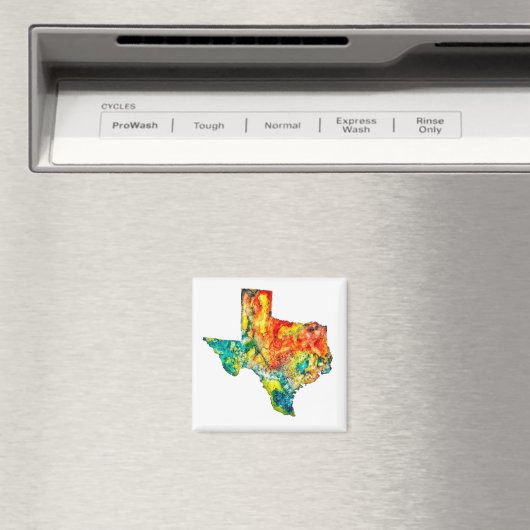 Waterverf Texas Custom Magnet (Insitu (Vaatwasser))