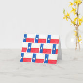 Waterverf Texas - Vlag Patroon Kaart (Gele Bloem)