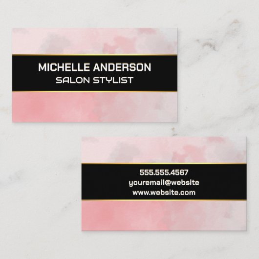 Waterverf Textuur Achtergrond Visitekaartje (Voorkant / Achterkant)