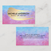 Waterverf textuur | Goudborstel Visitekaartje (Voorkant / Achterkant)