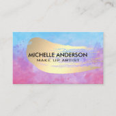 Waterverf textuur | Goudborstel Visitekaartje (Voorkant)