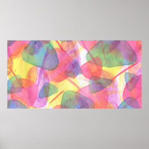 Waterverf textuur poster