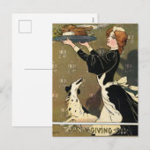  Waterverf Thanksgiving 1905 Illustratie Feestdagenkaart (Voorkant / Achterkant)