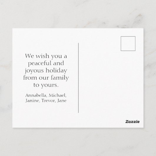 Waterverf Thanksgiving Briefkaart (Achterkant)