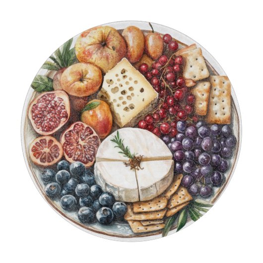 WATERVERF THANKSGIVING CHARCUTERIE TRAY SNIJPLANK (Voorkant)