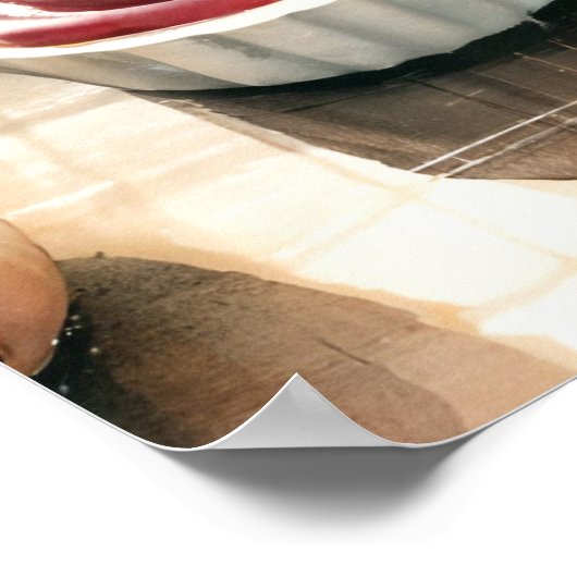 Waterverf Thanksgiving dinerscène Poster (Hoek)