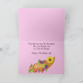 Waterverf thanksgiving hoorn des overvloeds kaart (Binnen)