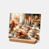 Waterverf Thanksgiving Illustratie Acryl Bord (Hoek)