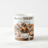 Waterverf Thanksgiving Illustratie Koffiemok (Center)