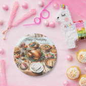 Waterverf Thanksgiving Illustratie Papieren Bordje (Feest)