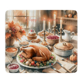 Waterverf Thanksgiving Illustratie Snijplank