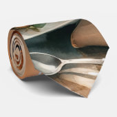 Waterverf Thanksgiving Illustratie Stropdas (Opgerold)