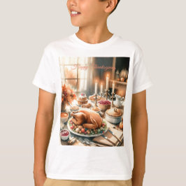 Waterverf Thanksgiving Illustratie T-shirt