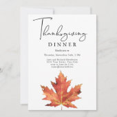 Waterverf Thanksgiving Kaart (Voorkant)