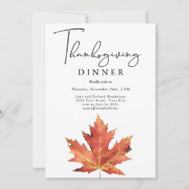 Waterverf Thanksgiving Kaart