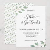 Waterverf Thanksgiving Kaart (Voorkant / Achterkant)