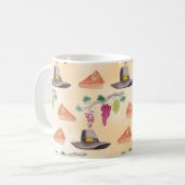 waterverf Thanksgiving Koffiemok (Voorkant links)