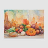  Waterverf Thanksgiving najaar Harvest Tissuepapier (Voorkant)