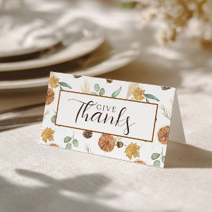 Waterverf Thanksgiving Plaatskaart en Dankbaarheid Kaart