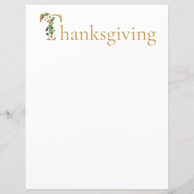 Waterverf Thanksgiving plakboek (Voorkant)