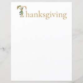 Waterverf Thanksgiving plakboek