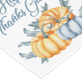 Waterverf Thanksgiving pompoen Korte Tafelloper (Hoek)