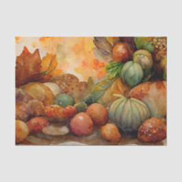  Waterverf Thanksgiving Pumpkin Harvest Tissuepapier