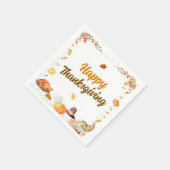 Waterverf Thanksgiving Servet (Hoek)