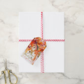 Waterverf Thanksgiving-tag herfst abstract ontwerp Cadeaulabel (Met Touw)