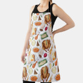 Waterverf Thanksgiving Turkije diner Schort (Insitu)