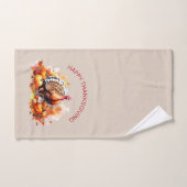 Waterverf Thanksgiving Turkije en pompoenen Handdoek (Handdoek)