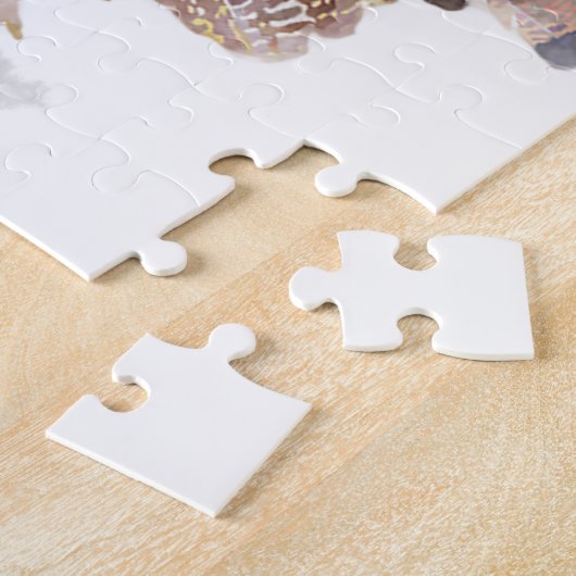 Waterverf Thanksgiving Turkije Legpuzzel (Zijkant)