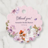 Waterverf Thee Party Bruidsjurk Bedankje  Bedankjes Labels (Voorkant)