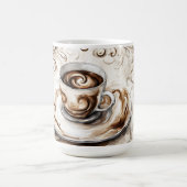 Waterverf theekop - Koffieverslaafden Koffiemok (Center)