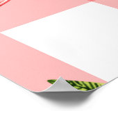 Waterverf theepotten: cupcakes naadloos patroon poster (Hoek)