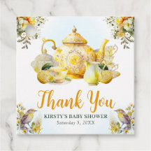 Waterverf Theevisite met Citroen Baby Shower