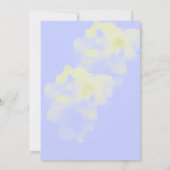 Waterverf thema pickleball blauw verjaardagsfeestj kaart (Achterkant)