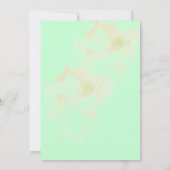 Waterverf Thema Pickleball Groen Verjaardagsfeest Kaart (Achterkant)