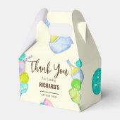 Waterverf Thema Pickleball Sport Verjaardagsfeest Bedankdoosjes (Voorkant Zijde)