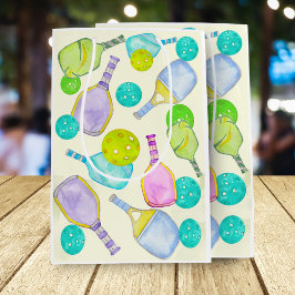 Waterverf Thema Pickleball Sport Verjaardagsfeest Medium Cadeauzakje