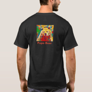 Waterverf Theme Digital Papa Beer T Shirt