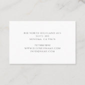 Waterverf Therapistische raadsman Serene Wild Flow Visitekaartje (Achterkant)